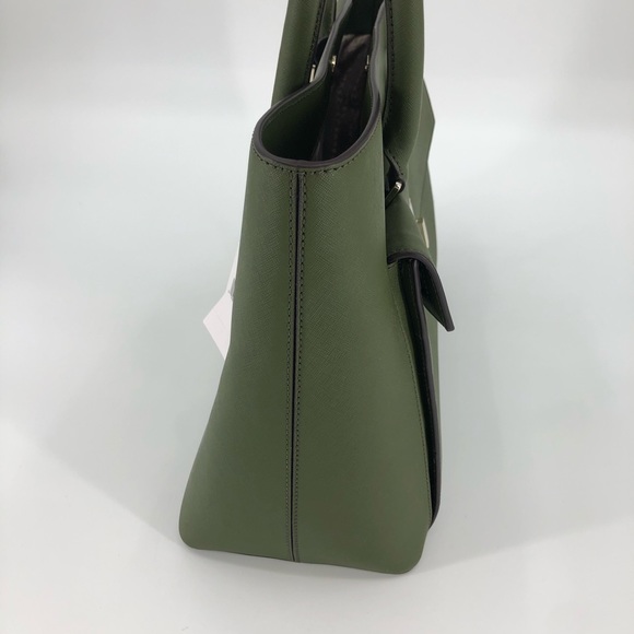 Kate Spade Halsey Post Street Olive Green Tote Bag - Picture 6 of 15